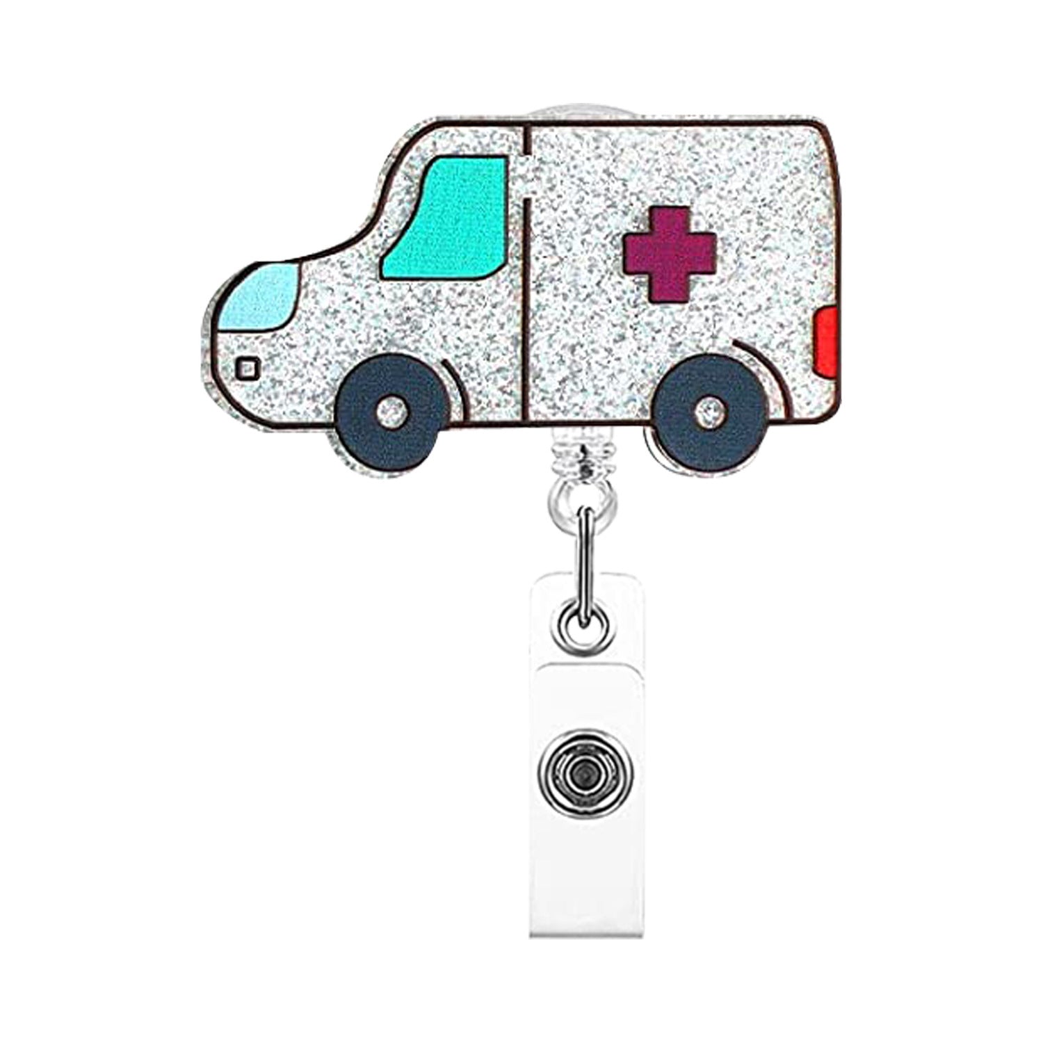Wholesale Acrylic Uterus Love Doctor Nurse Retractable Badge Scroll